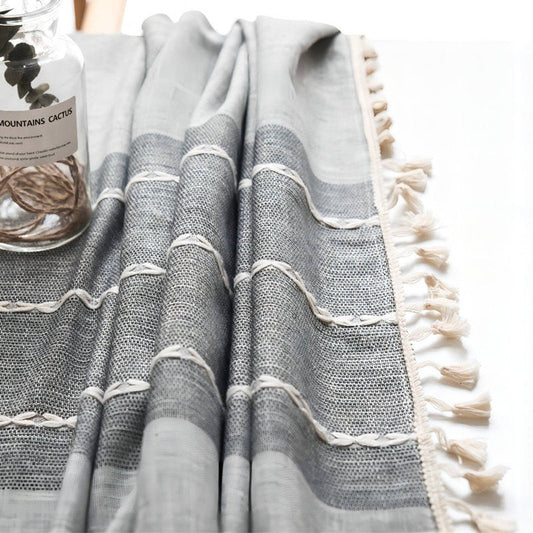 Byrge Striped Cotton Blend