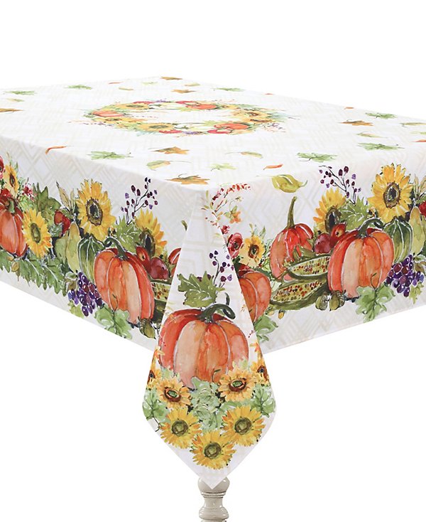 Cornucopia Harvest Tablecloth, 70" x 120"